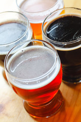 Sample beer glasses