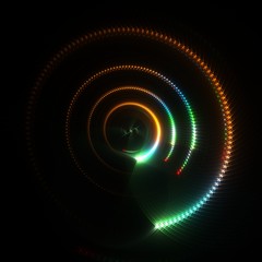  Abstract Swirl  Glow Twinkle Star   Background - Fractal Art