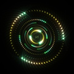  Abstract Swirl  Glow Twinkle Star   Background - Fractal Art