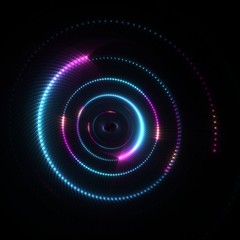  Abstract Swirl  Glow Twinkle Star   Background - Fractal Art