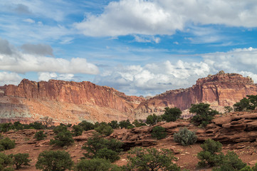 beautiful views of Capitol Reef national Park, Utah, USA