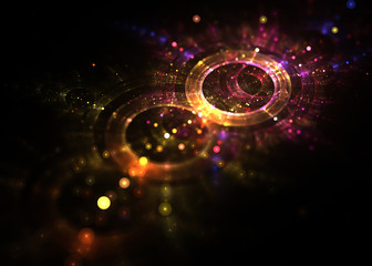  Abstract Circular Bokeh   Background - Fractal Art