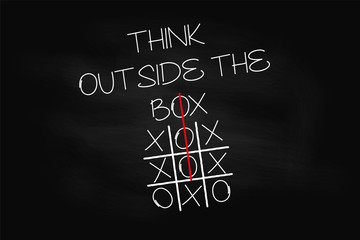 Think outside the box - tic tac toe