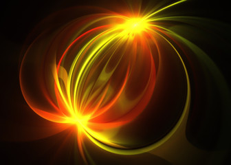 Shining   Glowing Plasma Background - Fractal Art