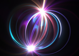 Shining   Glowing Plasma Background - Fractal Art