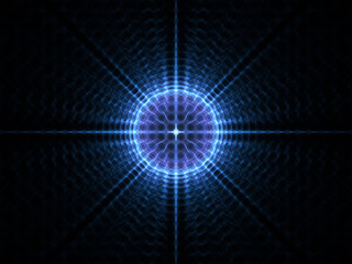  Abstract Round Flash   Background - Fractal Art