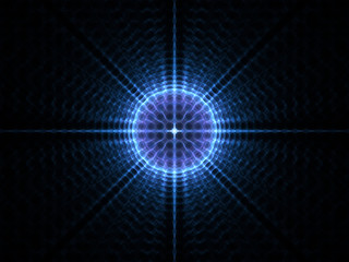  Abstract Round Flash   Background - Fractal Art