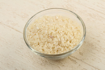Raw rice heap