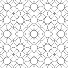 Obraz premium Abstract shape lattice seamless vector pattern