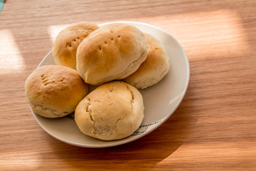 dinner rolls in a South American Chile restaurant