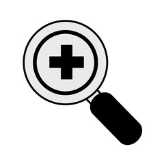 Fototapeta premium search magnifying glass isolated icon vector illustration design