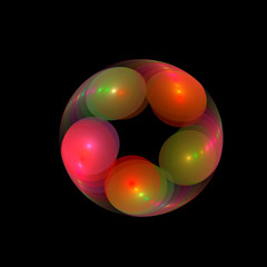  Abstract Fractal Swirl Oval Background - Fractal Art