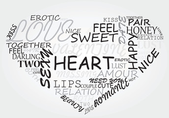 Heart love concept vector