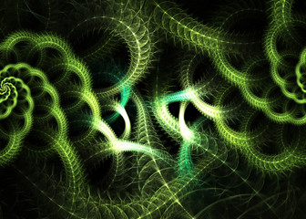 Abstract Fractal Swirl  Thread Background - Fractal Art
