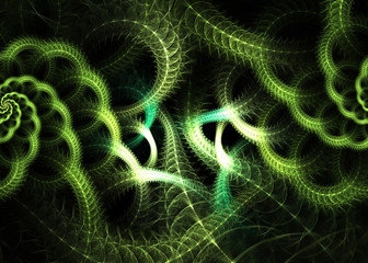 Abstract Fractal Swirl  Thread Background - Fractal Art
