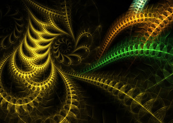  Abstract Fractal Swirl  Thread Background - Fractal Art