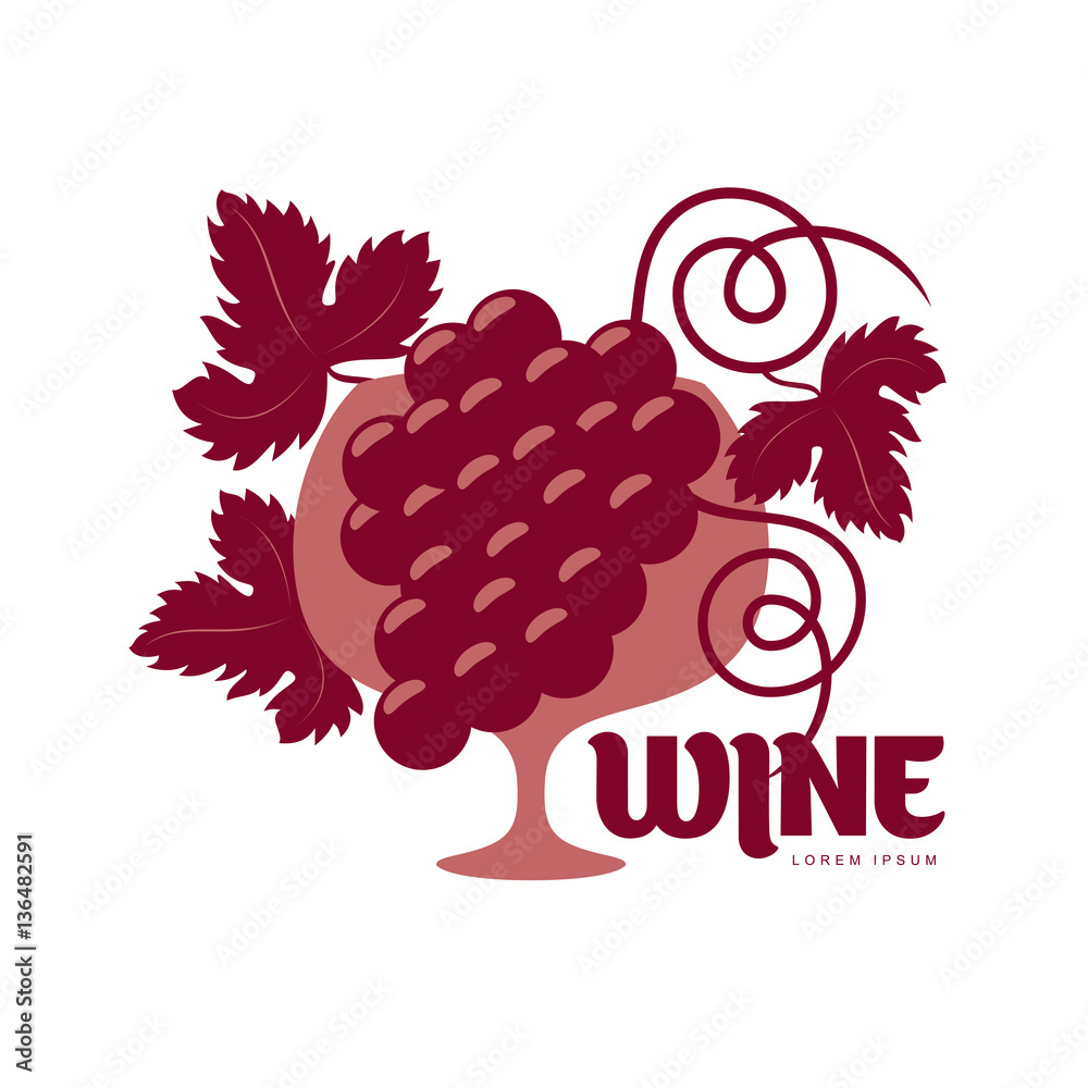 Poster wine logo templates