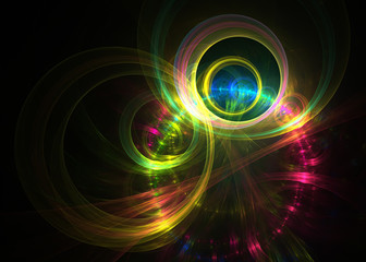  Abstract Fractal  Metallic  Background - Fractal Art
