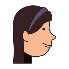 cute woman drawing character vector illustration design