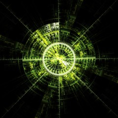  Fractal HiTech  Round Background  - Fractal Art