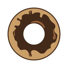 delicious donut sweet icon vector illustration design