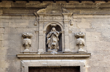 Fototapeta na wymiar detail of cathedral, Calahorra, La Rioja, Spain