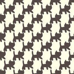 Sweet cats seamless pattern