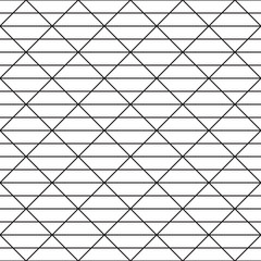 Fototapeta premium Thin line diagonal grid. Seamless vector pattern