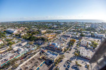 Fototapeta premium Aerial Delray Beach, Florida