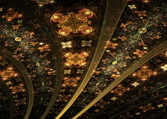 Abstract Fractal Exquisite  Pattern  Background - Fractal Art