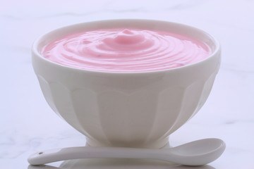 vintage greek strawberry yogurt