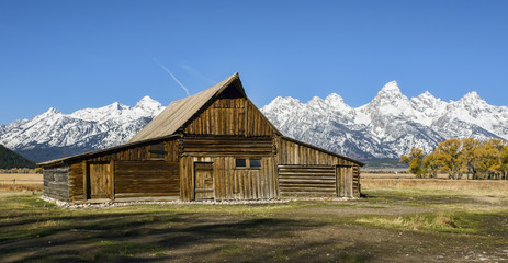 Fototapeta na wymiar T.A. Moultan Barn at Grand Teton National Park
