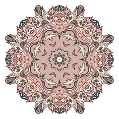 vector illustration of mandala, vintage decorative element
