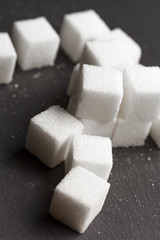 background of sugar cubes