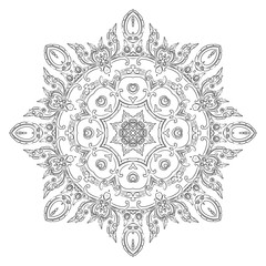 vector illustration of mandala, vintage decorative element