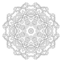 vector illustration of mandala, vintage decorative element