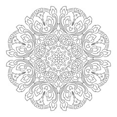 vector illustration of mandala, vintage decorative element