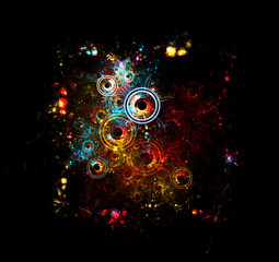 Abstract   Fractal  Grunge  Background - Fractal Art  