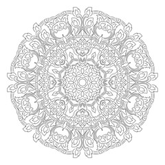 vector illustration of mandala, vintage decorative element