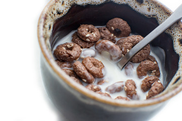 cereal flakes with milk