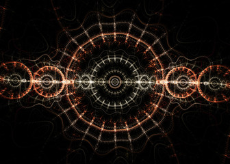 SteamPunk Fractal Background   - Universe Clockwork  Fractal Art