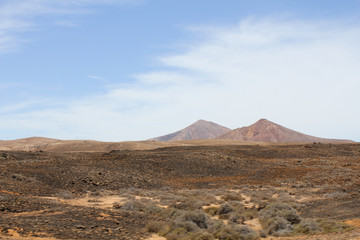 Fototapeta na wymiar paesaggio panoramico fuerteventura