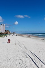 The sand of Daytona Beach Florida.