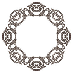 vector illustration of mandala, vintage decorative element