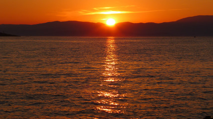 Obraz premium Sonnenuntergang türkische Westküste