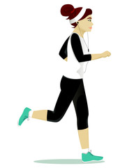 Woman running