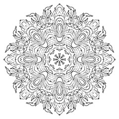 vector illustration of mandala, vintage decorative element