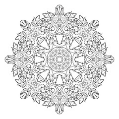 vector illustration of mandala, vintage decorative element