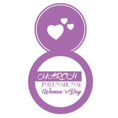 Happy women day graphic design, Vector illustration