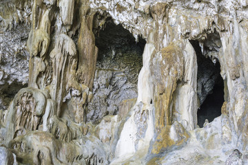 Fototapeta na wymiar Limestone formations in Palaha Cave, Niue, South Pacific